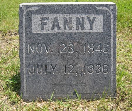 WILDER, FANNY - Fayette County, Iowa | FANNY WILDER 