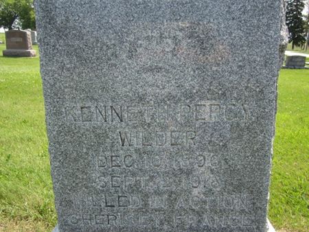 WILDER, KENNETH PERCY - Fayette County, Iowa | KENNETH PERCY WILDER 