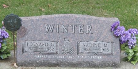 WINTER, LEONARD G - Fayette County, Iowa | LEONARD G WINTER 
