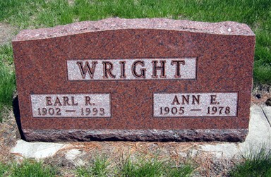 HENDERSHOTT WRIGHT, ANN E. - Fayette County, Iowa | ANN E. HENDERSHOTT WRIGHT 