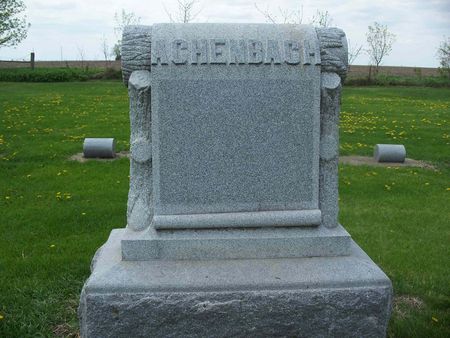 ACHENBACH, FAMILY STONE - Floyd County, Iowa | FAMILY STONE ACHENBACH 