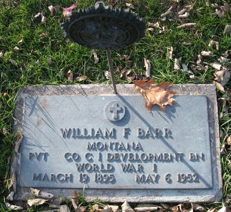 BARR, WILLIAM F. (MIL.) - Floyd County, Iowa | WILLIAM F. (MIL.) BARR 