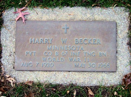 BECKER, HARRY W. (MILITARY) - Floyd County, Iowa | HARRY W. (MILITARY) BECKER 