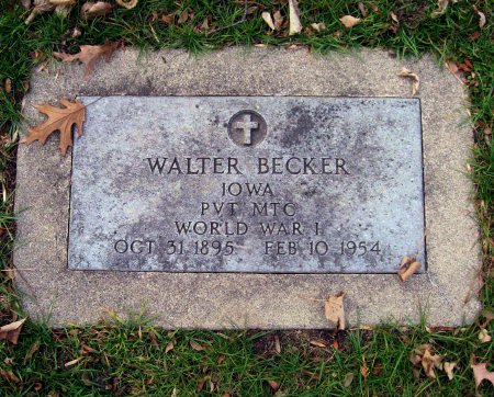 BECKER, WALTER (MIL) - Floyd County, Iowa | WALTER (MIL) BECKER 