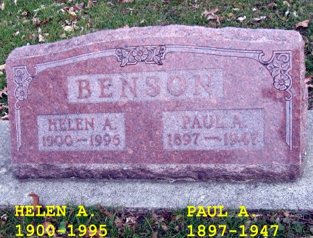 BENSON, HELEN A. - Floyd County, Iowa | HELEN A. BENSON 