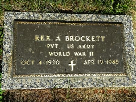 BROCKETT, REX A. (MIL.) - Floyd County, Iowa | REX A. (MIL.) BROCKETT 