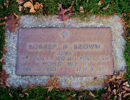 BROWN, ROBERT D. (MILITARY) - Floyd County, Iowa | ROBERT D. (MILITARY) BROWN 