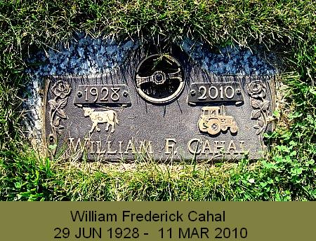 CAHAL, WILLIAM FREDERICK - Floyd County, Iowa | WILLIAM FREDERICK CAHAL 