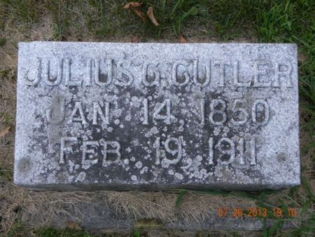 CUTLER, JULIUS G. - Floyd County, Iowa | JULIUS G. CUTLER 