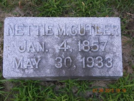 CUTLER, NETTIE M. - Floyd County, Iowa | NETTIE M. CUTLER 