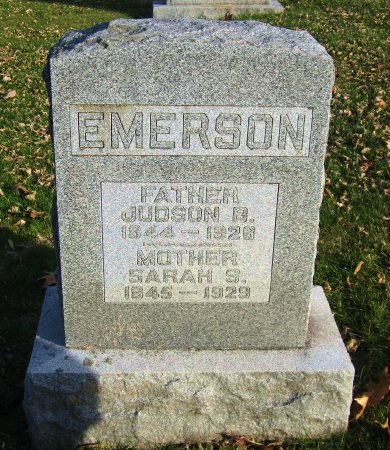 EMERSON, JUDSON B. (FAMILYSTONE) - Floyd County, Iowa | JUDSON B. (FAMILYSTONE) EMERSON 