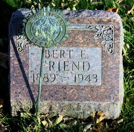 FRIEND, BERT E. - Floyd County, Iowa | BERT E. FRIEND 