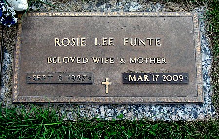 PARKS FUNTE, ROSIE LEE - Floyd County, Iowa | ROSIE LEE PARKS FUNTE 
