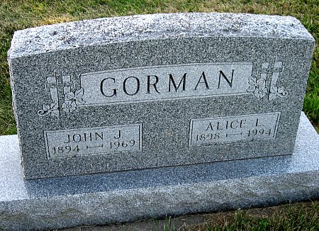 GORMAN, ALICE L. - Floyd County, Iowa | ALICE L. GORMAN 