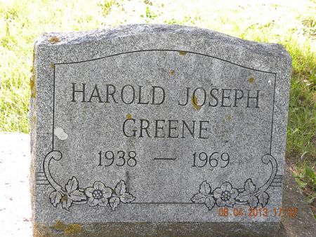 GREENE, HAROLD JOSEPH - Floyd County, Iowa | HAROLD JOSEPH GREENE 