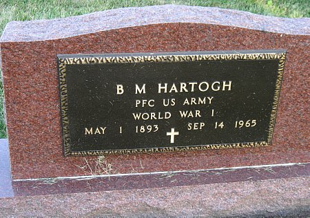 HARTOGH, BERNARD M.  (MIL.) - Floyd County, Iowa | BERNARD M.  (MIL.) HARTOGH 