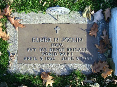 JOSLIN, ELMER N. - Floyd County, Iowa | ELMER N. JOSLIN 
