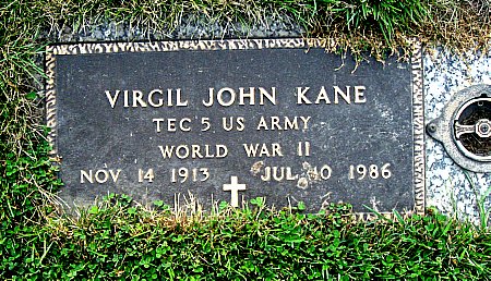 KANE, VIRGIL JOHN - Floyd County, Iowa | VIRGIL JOHN KANE 