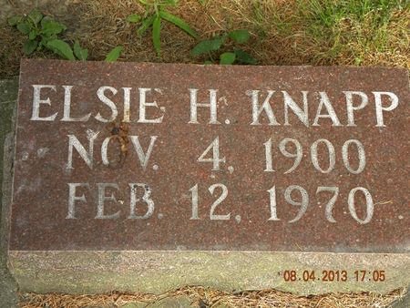 KNAPP, ELSIE H. - Floyd County, Iowa | ELSIE H. KNAPP 
