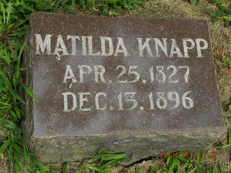 KNAPP, MATILDA - Floyd County, Iowa | MATILDA KNAPP 