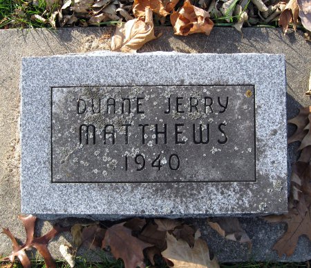 MATTHEWS, DUANE JERRY - Floyd County, Iowa | DUANE JERRY MATTHEWS 