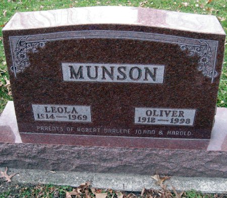 MUNSON, LEOLA - Floyd County, Iowa | LEOLA MUNSON 