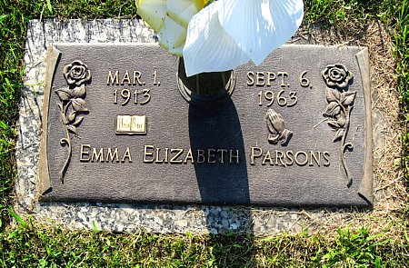 PARSONS, EMMA ELIZABETH - Floyd County, Iowa | EMMA ELIZABETH PARSONS 