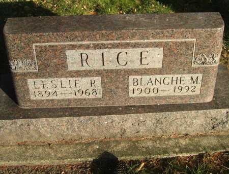 RICE, BLANCHE M. - Floyd County, Iowa | BLANCHE M. RICE 