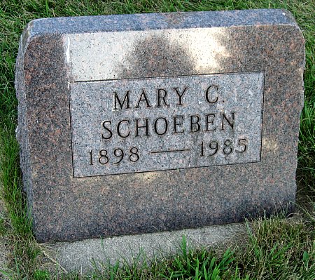 SCHOEBEN, MARY C. - Floyd County, Iowa | MARY C. SCHOEBEN 