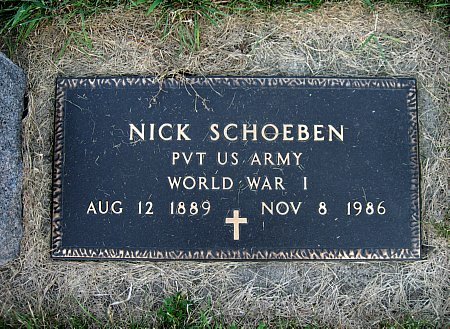 SCHOEBEN, NICK (MIL.) - Floyd County, Iowa | NICK (MIL.) SCHOEBEN 