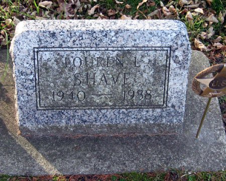 SHAVE, LOUREN L. (HEADSTONE) - Floyd County, Iowa | LOUREN L. (HEADSTONE) SHAVE 