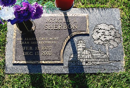 SHERBON, MYRTLE I. - Floyd County, Iowa | MYRTLE I. SHERBON 