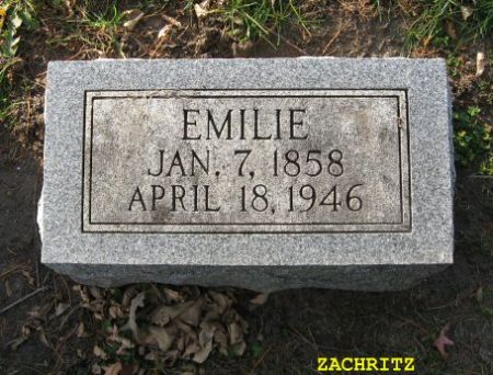 ZACHRITZ, EMILIE - Floyd County, Iowa | EMILIE ZACHRITZ 