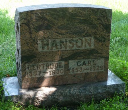 GARDALEN HANSON, GERTRUDE - Franklin County, Iowa | GERTRUDE GARDALEN HANSON 