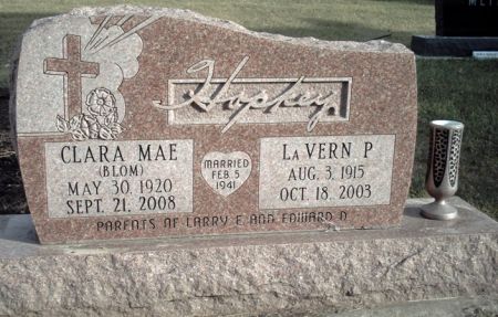 HOPKEY, LA VERN P. - Franklin County, Iowa | LA VERN P. HOPKEY 