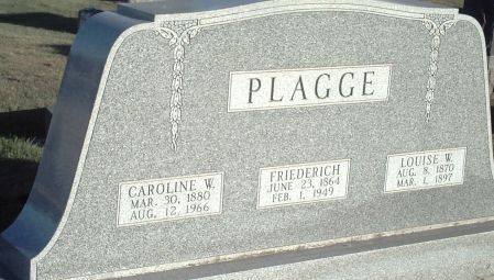 PLAGGE, FRIEDERICH - Franklin County, Iowa | FRIEDERICH PLAGGE 
