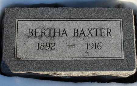 BAXTER, BERTHA - Fremont County, Iowa | BERTHA BAXTER 