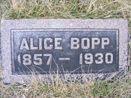 BOPP, ALICE - Fremont County, Iowa | ALICE BOPP 