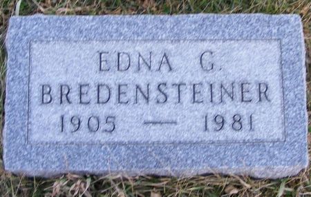 BREDENSTEINER, EDNA G - Fremont County, Iowa | EDNA G BREDENSTEINER 