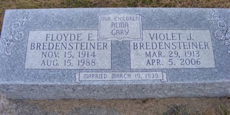BREDENSTEINER, VIOLET J - Fremont County, Iowa | VIOLET J BREDENSTEINER 