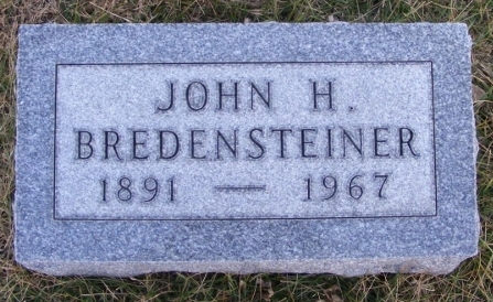 BREDENSTEINER, JOHN H - Fremont County, Iowa | JOHN H BREDENSTEINER 