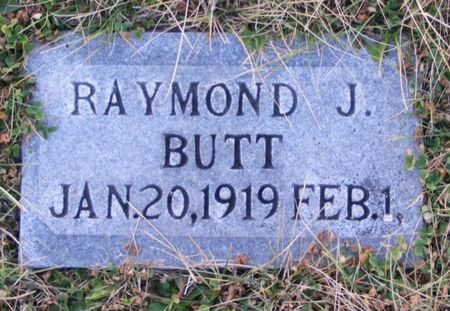 BUTT, RAYMOND J - Fremont County, Iowa | RAYMOND J BUTT 
