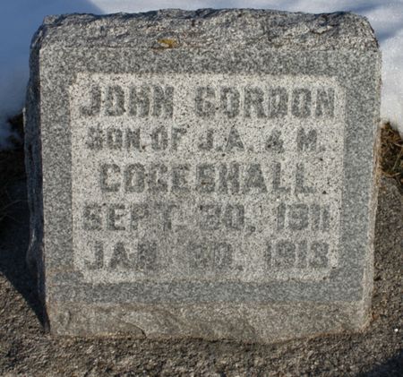 COGESHALL, JOHN GORDON - Fremont County, Iowa | JOHN GORDON COGESHALL 