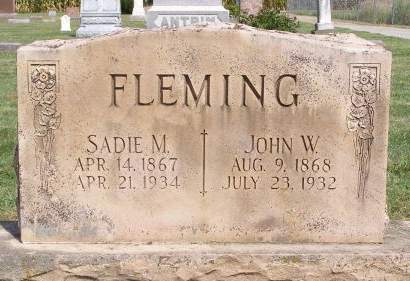 FLEMING, SADIE M - Fremont County, Iowa | SADIE M FLEMING 