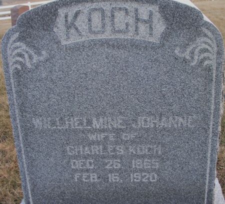KOCH, WILLHELMINE JOHANNE - Fremont County, Iowa | WILLHELMINE JOHANNE KOCH 