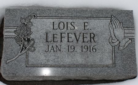 LEFEVER, LOIS - Fremont County, Iowa | LOIS LEFEVER 