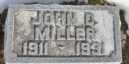 MILLER, JOHN D - Fremont County, Iowa | JOHN D MILLER 