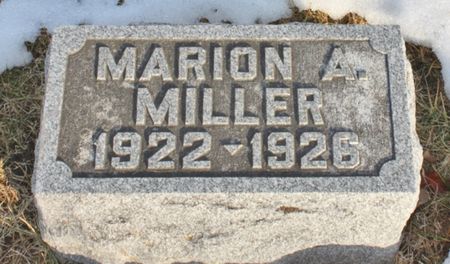 MILLER, MARION A - Fremont County, Iowa | MARION A MILLER 