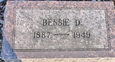 SHUFFLER, BESSIE D - Fremont County, Iowa | BESSIE D SHUFFLER 