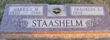 STAASHELM, HARRIET M - Fremont County, Iowa | HARRIET M STAASHELM 